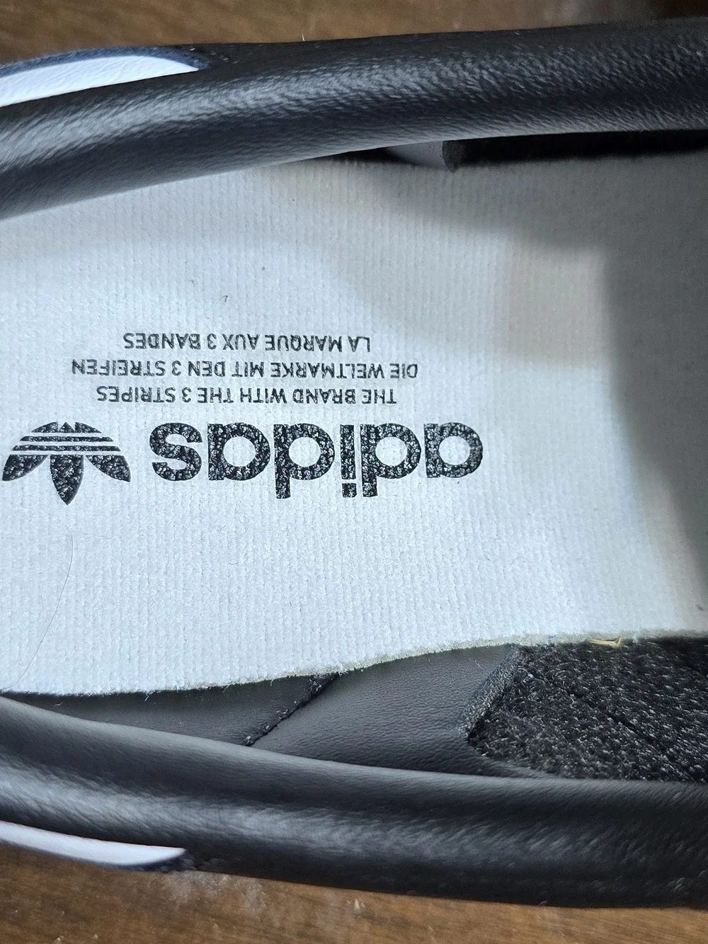 adidas Samba Black with White Stripes and Gum Sole Sneakers